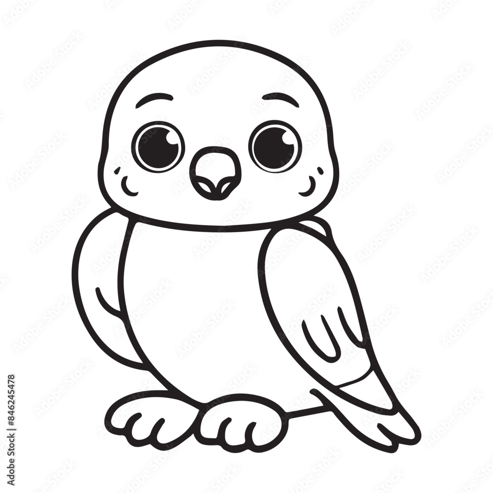 The falcon is sitting isolated on white background. Line art falcon bird. One line continuous vector illustration. The falcon is sitting isolated on white background. Line art falcon bird. One line continuous vector illustration.