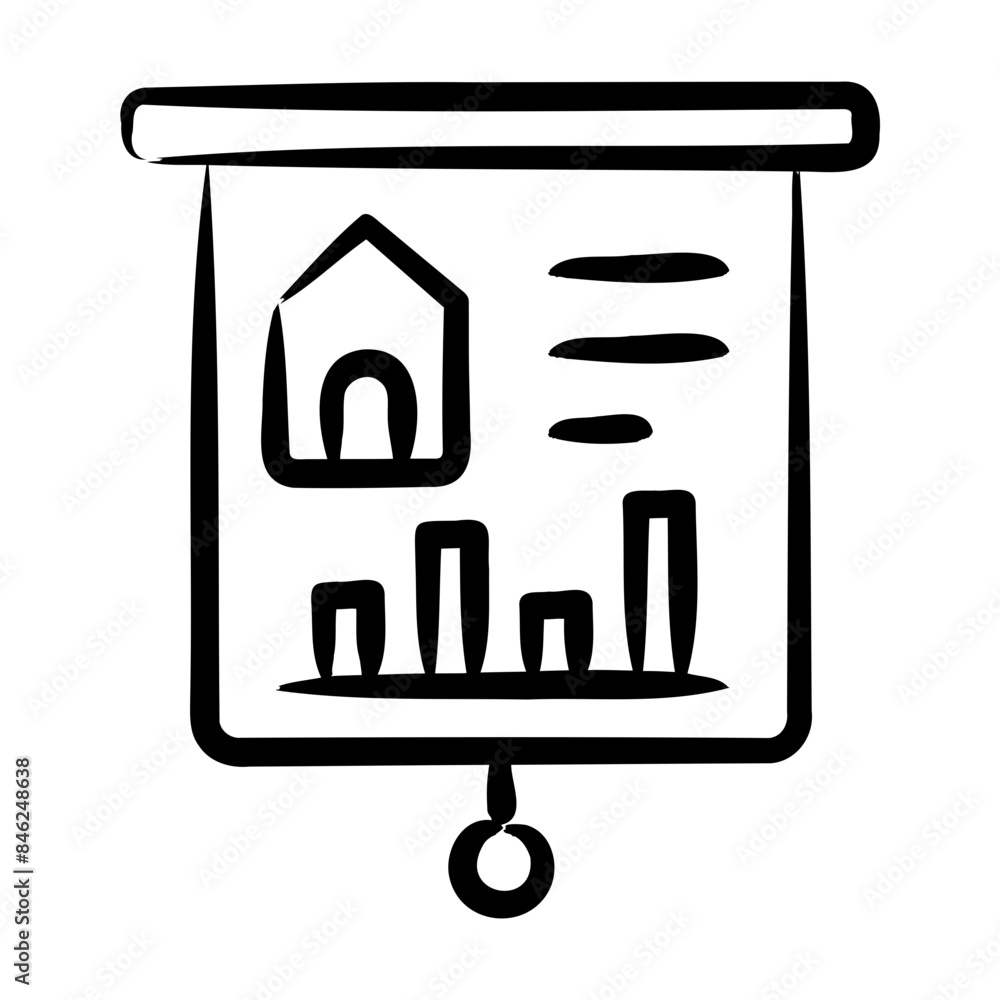 Real Estate Market Icon Real Estate Market Icon