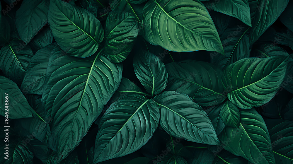Green leaves background Green leaves background