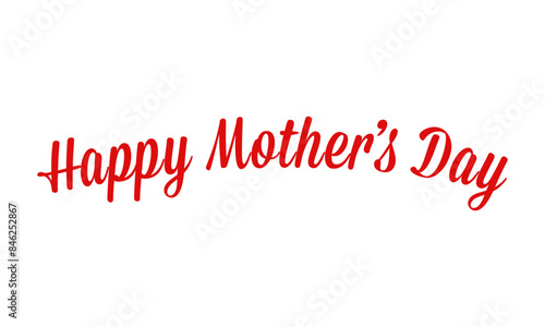 Beautiful elegant Happy Mothers day text