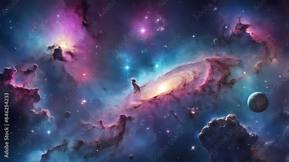 The universe’s artistry is captured in the intricate patterns and luminous colors of this nebula The universe’s artistry is captured in the intricate patterns and luminous colors of this nebula
