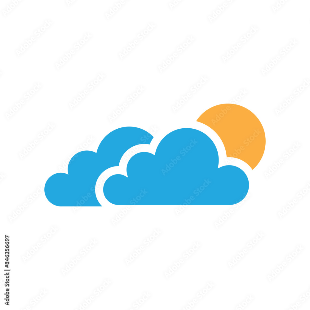 Cloud icon design template isolated illustration Cloud icon design template isolated illustration
