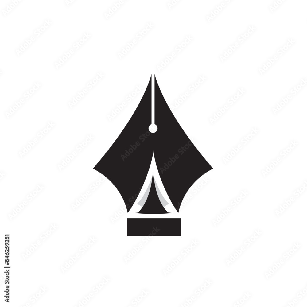 Fototapeta premium camp art logo design icon illustration.