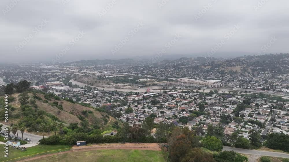 LosAngeles drone flight in Elysian Park. June gloom. LosAngeles drone flight in Elysian Park. June gloom.