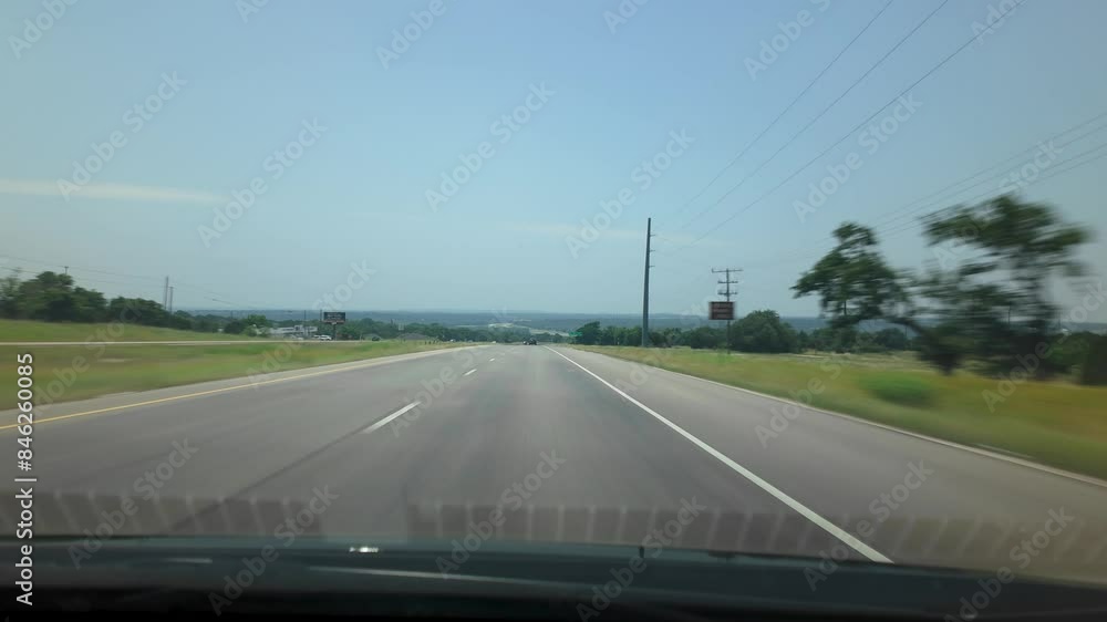 Driving Through Texas State Highway 29, Texas, United States - Hyperlapse Driving Through Texas State Highway 29, Texas, United States - Hyperlapse