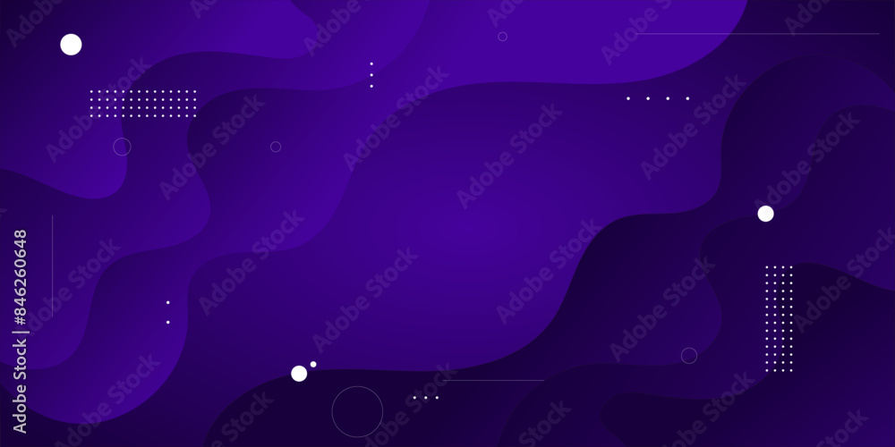 Liquid background with gradient purple with circle element