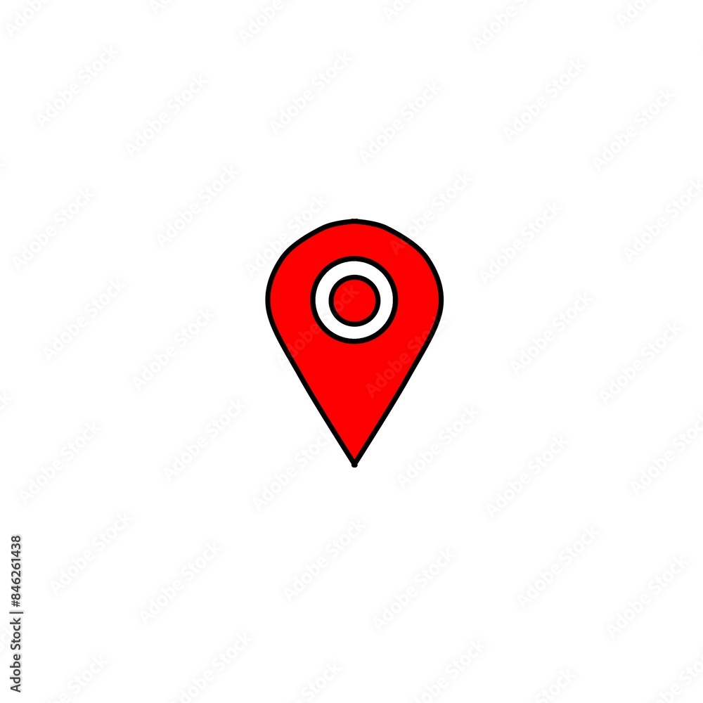 map pointer with red pin map pointer with red pin