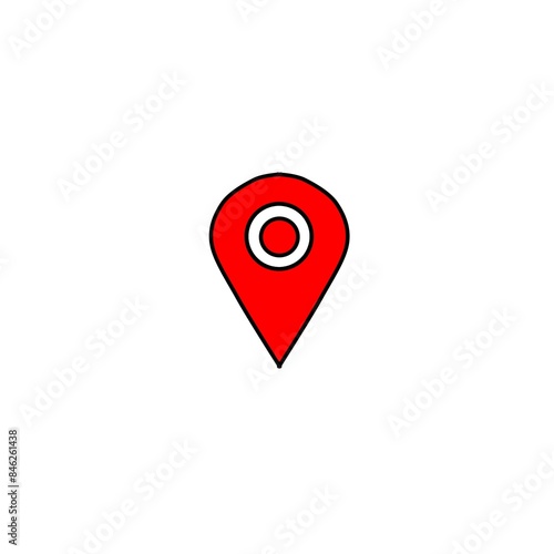 Free Download map pointer with red pin - GFXLoad