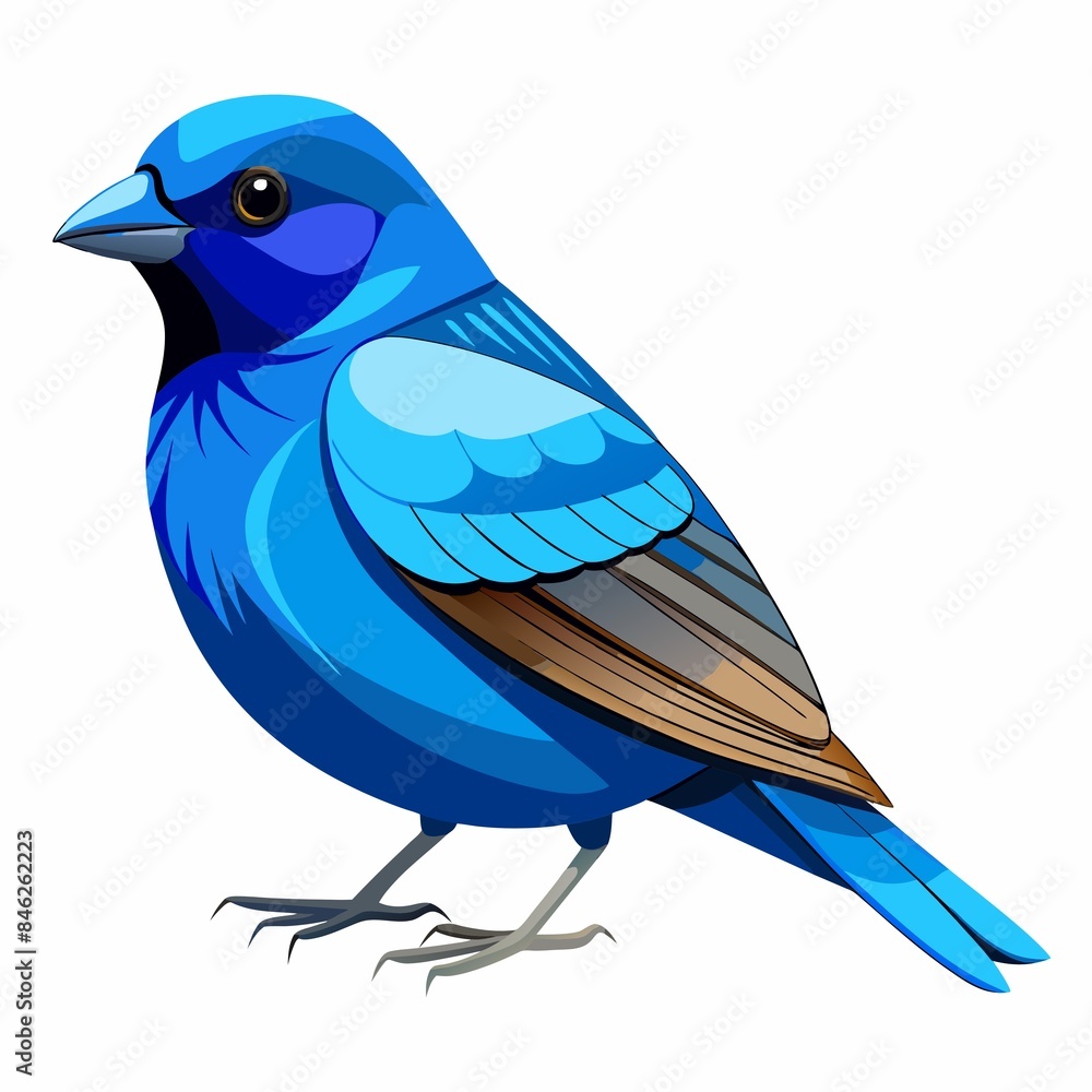 Obraz premium blue bird isolated