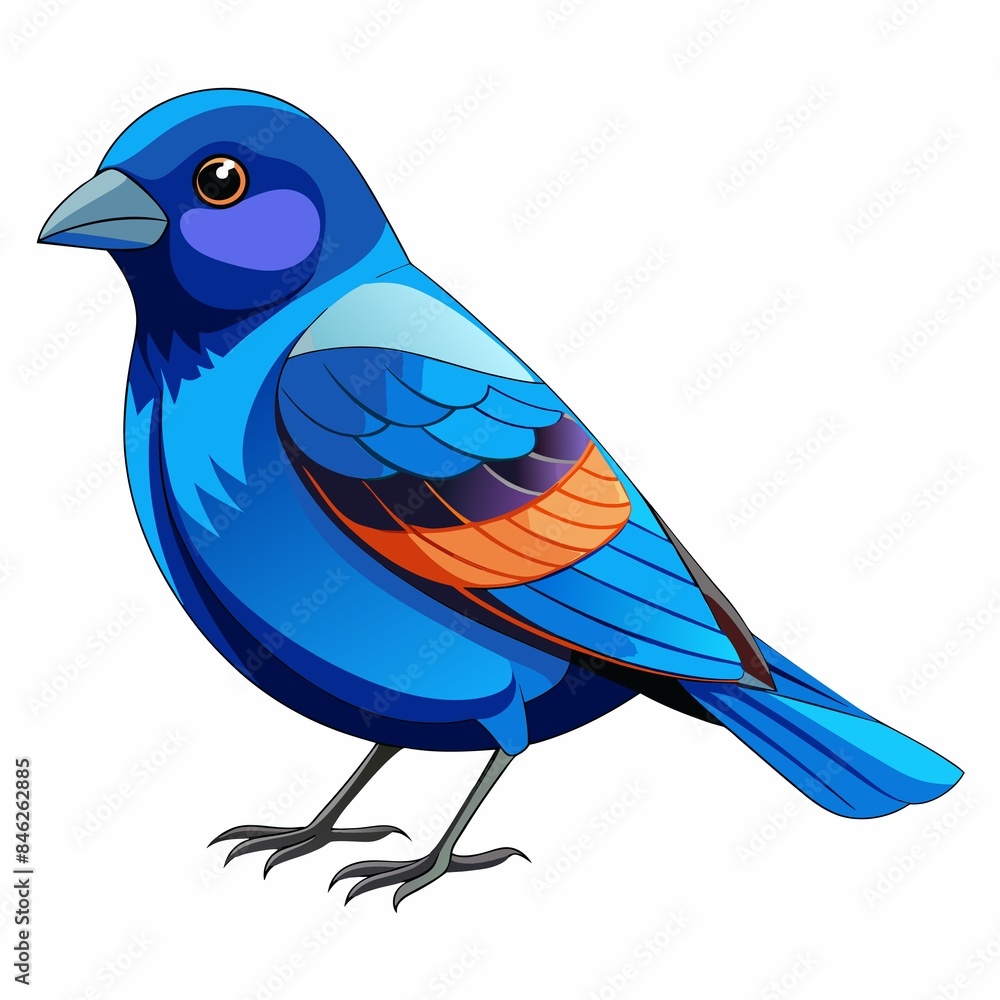 Obraz premium blue bird isolated