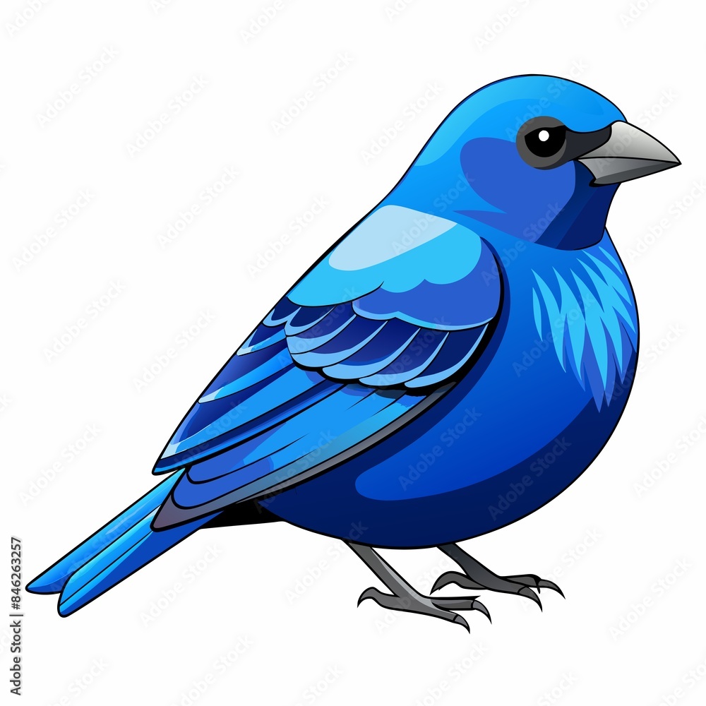 Obraz premium blue bird isolated