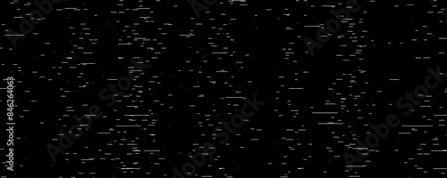 TV static noise texture. Lost or bad signal concept. Random rippled video tape background. Glitch vhs pixel snow noise wallpaper. Image distortion distressed backdrop effect. Vector illustration