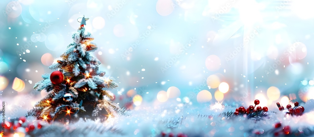 abstract christmas tree on blurrr background generative ai abstract christmas tree on blurrr background generative ai