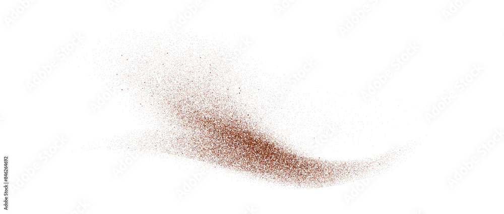 Εκτύπωση καμβά Coffee, cocoa or chocolate powder particles and speckles