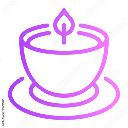 scented candle gradient icon