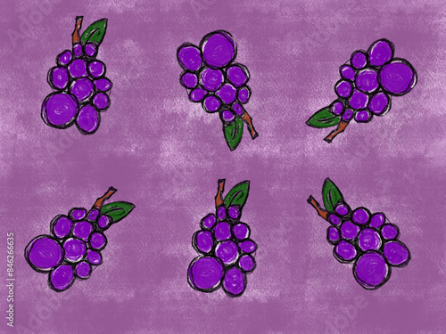 background with grapes