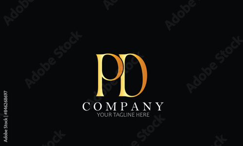 PD logo, letter logo, Branding logo, Clothing logo