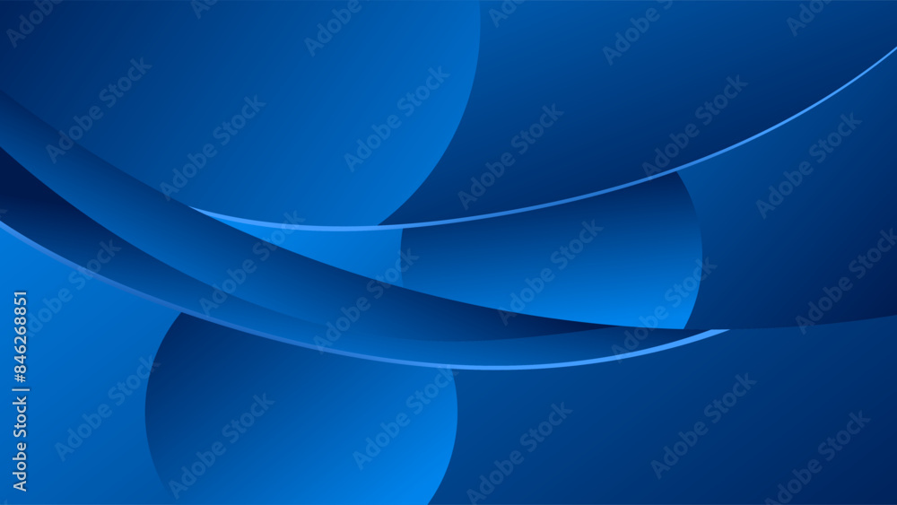 Fototapeta premium ABSTRACT BLUE GRADIENT BACKGROUND SMOOTH COLORFUL DESIGN WITH SHAPES VECTOR TEMPLATE GOOD FOR MODERN WEBSITE, WALLPAPER, COVER DESIGN