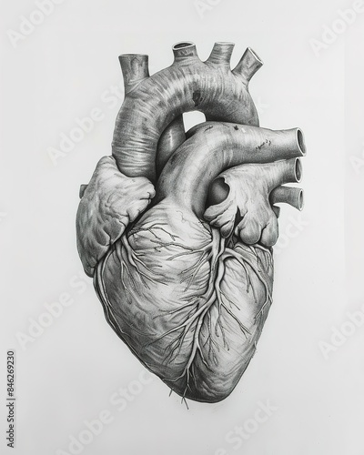 human hand drawing heart