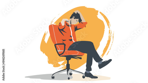 Regret on business mistake, frustration or depressed, stupidity or foolish losing all money, stressed and anxiety on failure concept, frustrated businessman holding his head sitting alone on the chair
