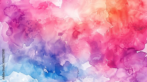 Watercolor background in an abstract style © TheWaterMeloonProjec