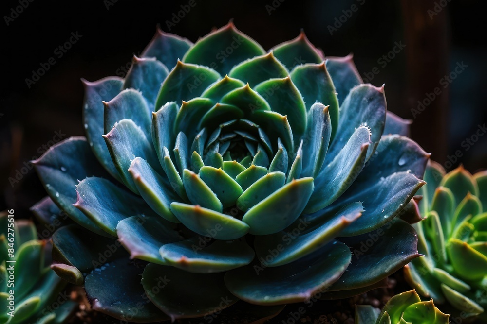 Close-up of a Rosette Succulent Close-up of a Rosette Succulent