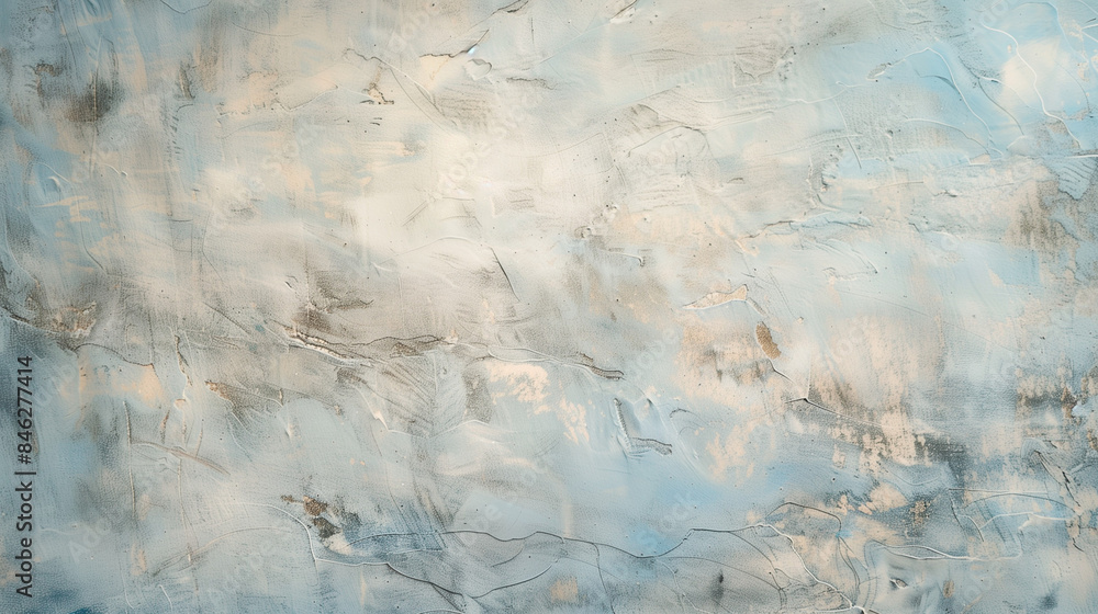 Rustic Textured Wall with Subtle Earth Tones Color Washing Technique. Aged effect. Palette of pale sky blue Subtle variations in hue and tonality. High-resolution. Soft and layered finish. Rustic Textured Wall with Subtle Earth Tones Color Washing Technique. Aged effect. Palette of pale sky blue Subtle variations in hue and tonality. High-resolution. Soft and layered finish.