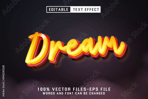 Dream Editable Text Effect