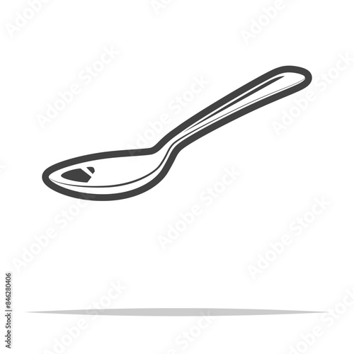 Tablespoon outline icon transparent vector isolated