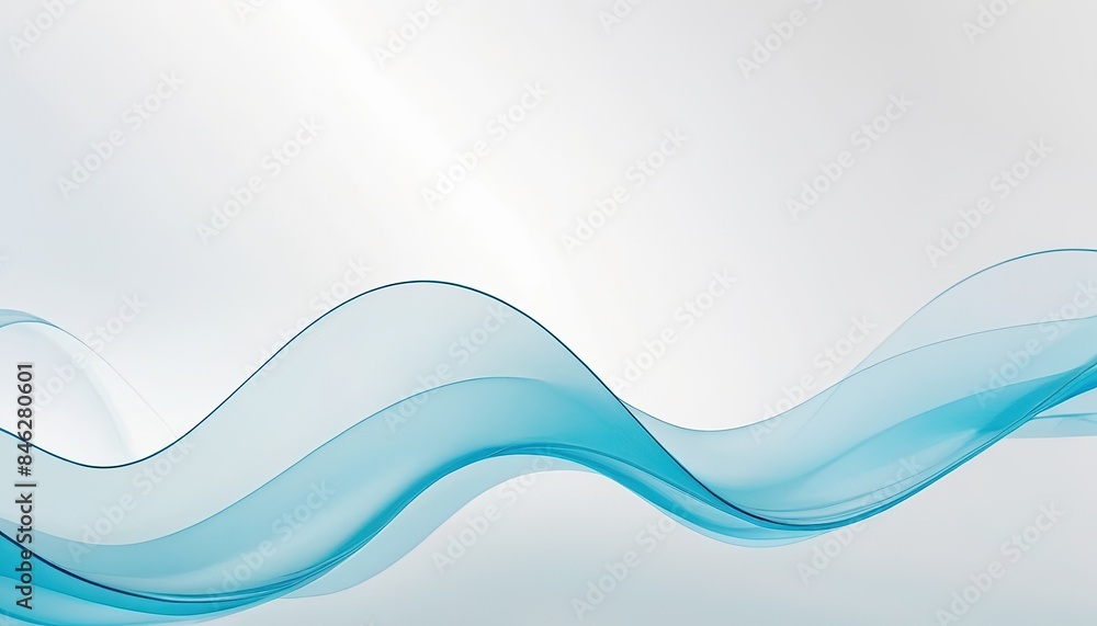 Obraz premium Abstract blue lines on a white background 