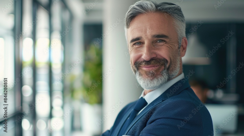 A man in a suit and tie is smiling and posing for a picture A man in a suit and tie is smiling and posing for a picture