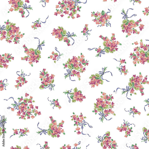 Beautiful floral pattern perfect for textile design,