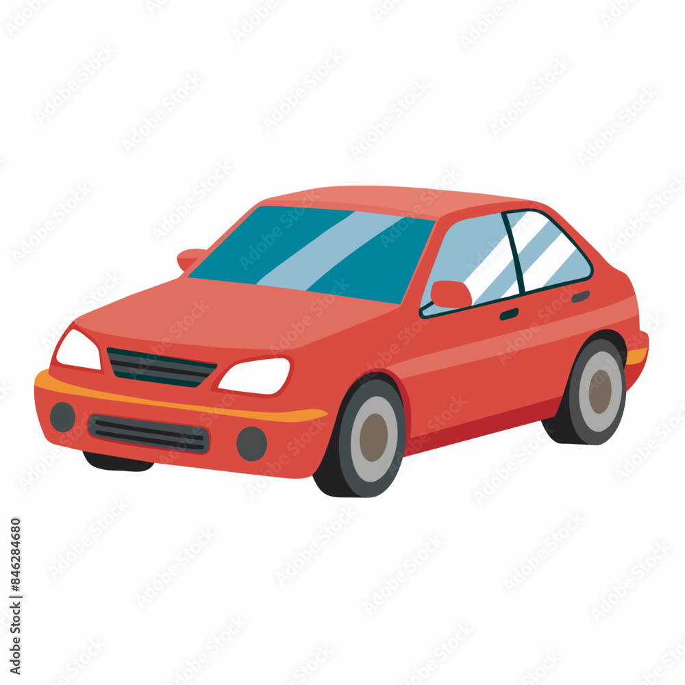 red car isolated on white red car isolated on white
