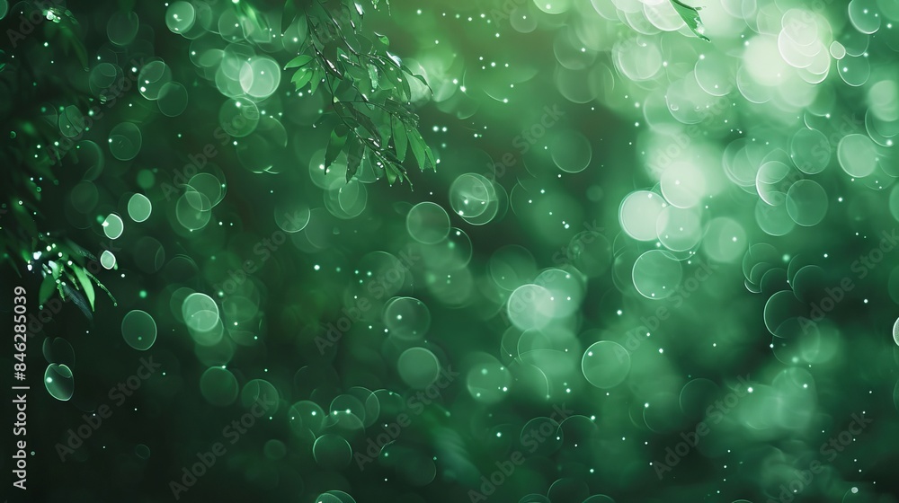 Green bokeh nature abstract background vector illustration for fresh and serene design projects with vibrant natural visuals Green bokeh nature abstract background vector illustration for fresh and serene design projects with vibrant natural visuals