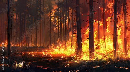 forest fire problems.