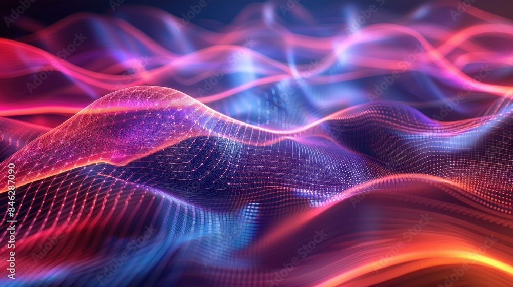 Abstract background created by a computer with wavy patterns Abstract background created by a computer with wavy patterns