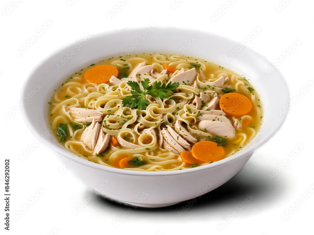 Chicken Noodle Soup steaming bowl of chicken noodle soup Chicken Noodle Soup steaming bowl of chicken noodle soup