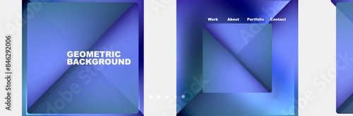 Triangle minimal web site page background design. Vector Illustration For Wallpaper, Banner, Background, Card, Book Illustration, landing page