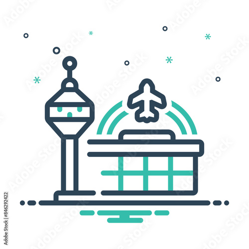 Mix icon for airport 