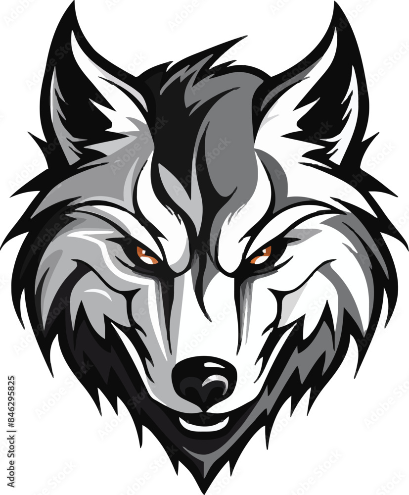Fototapeta premium wolf head mascot
