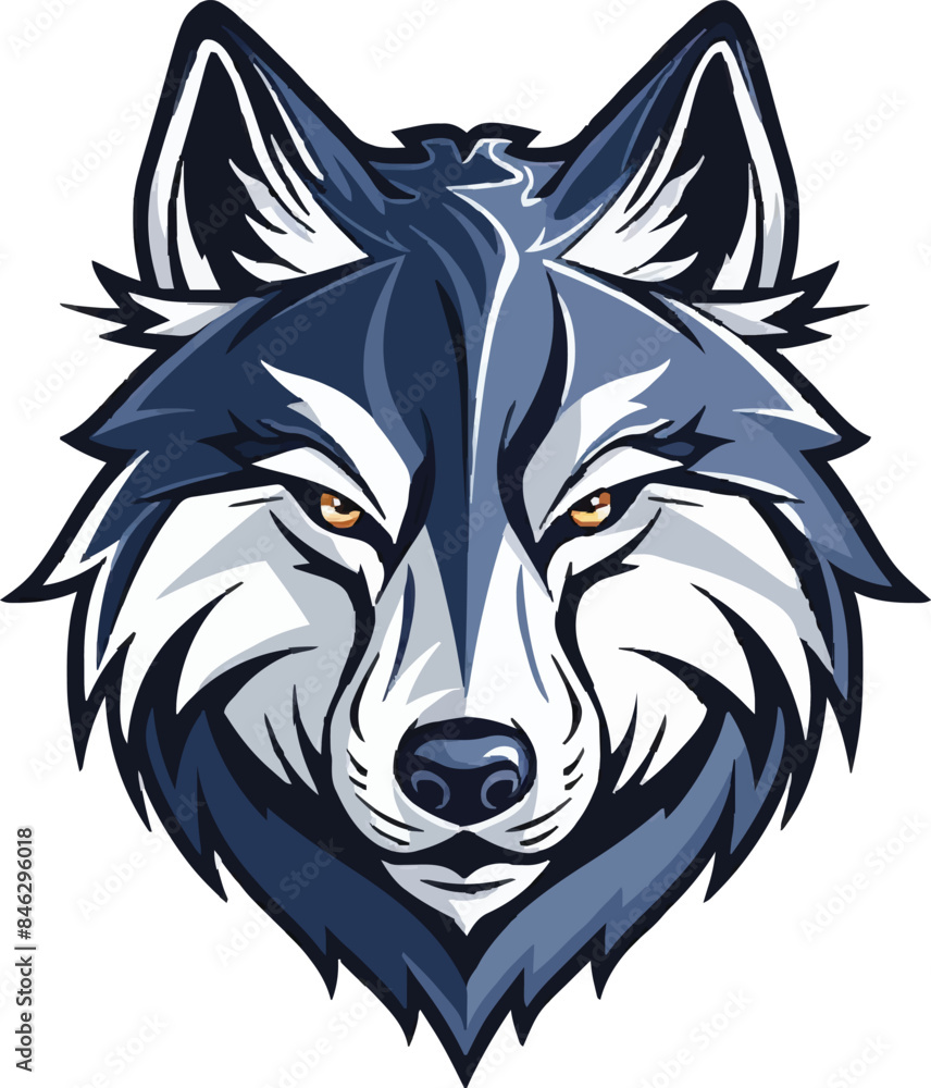 Fototapeta premium wolf head mascot
