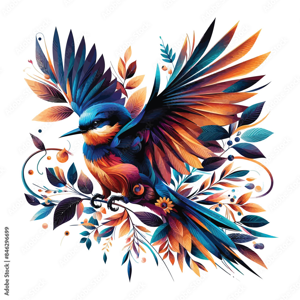 Obraz premium bird Free Vector and bird Illustration