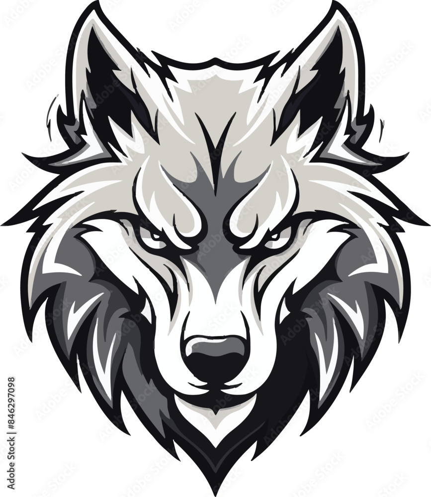 Fototapeta premium wolf head mascot