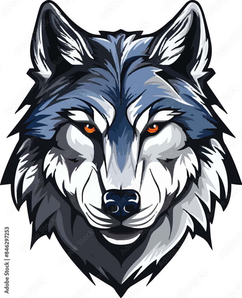 Fototapeta premium wolf head mascot