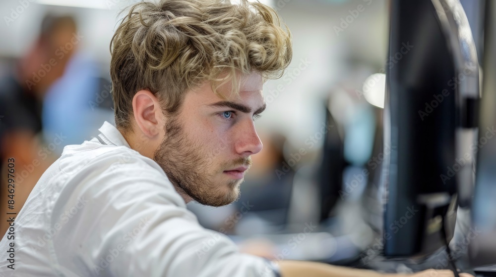 A Competitive Software Developer Participating In An Online Coding Challenge, Testing Their Skills Against The Best A Competitive Software Developer Participating In An Online Coding Challenge, Testing Their Skills Against The Best