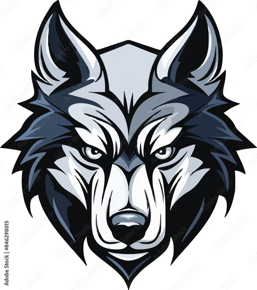 Obraz premium wolf head mascot