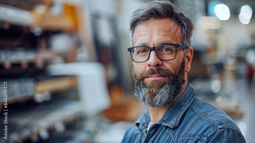A Dedicated Salesperson At A Diy Store, Expertly Advising On Home Renovation Projects A Dedicated Salesperson At A Diy Store, Expertly Advising On Home Renovation Projects