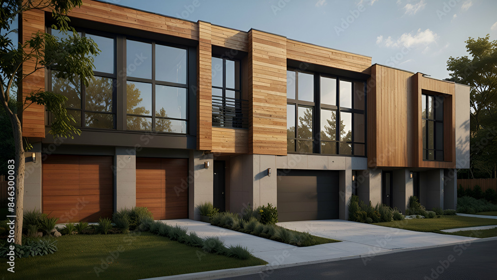 Modern townhouse design, sleek architecture, clean lines, and contemporary aesthetics blend to create stylish urban living spaces. Modern townhouse design, sleek architecture, clean lines, and contemporary aesthetics blend to create stylish urban living spaces.