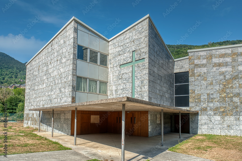 Obraz premium Viella is the capital of the Valle de Aran and head of the municipality of Viella y Medio Aran, in the province of Lerida. Spain