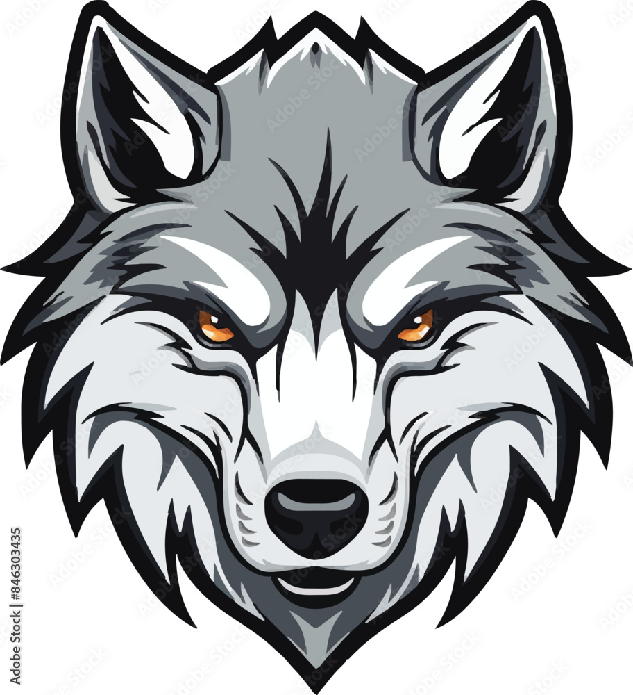 Obraz premium wolf head mascot